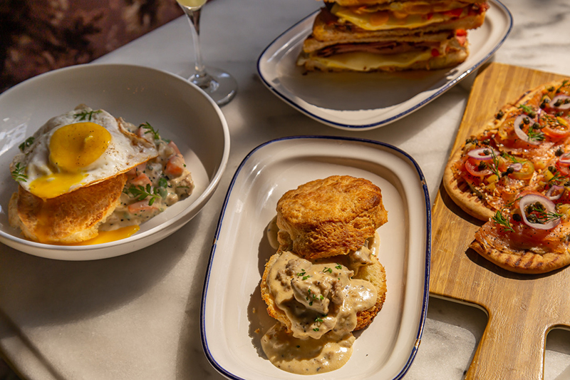 Photo of various brunch plates