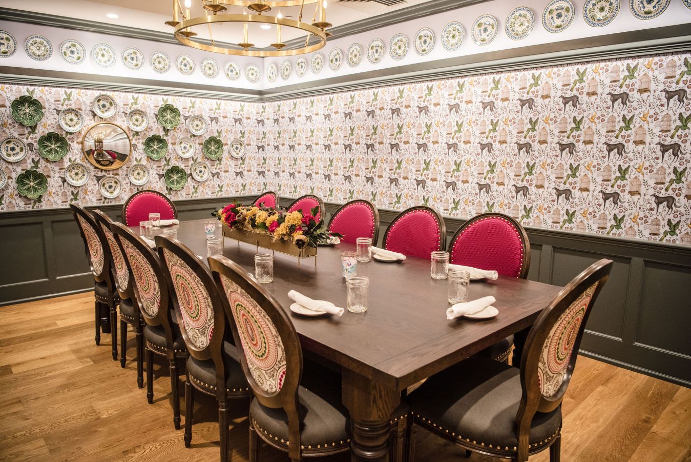 The Chadds Ford room seats up to 12 guests for a private dining experience
